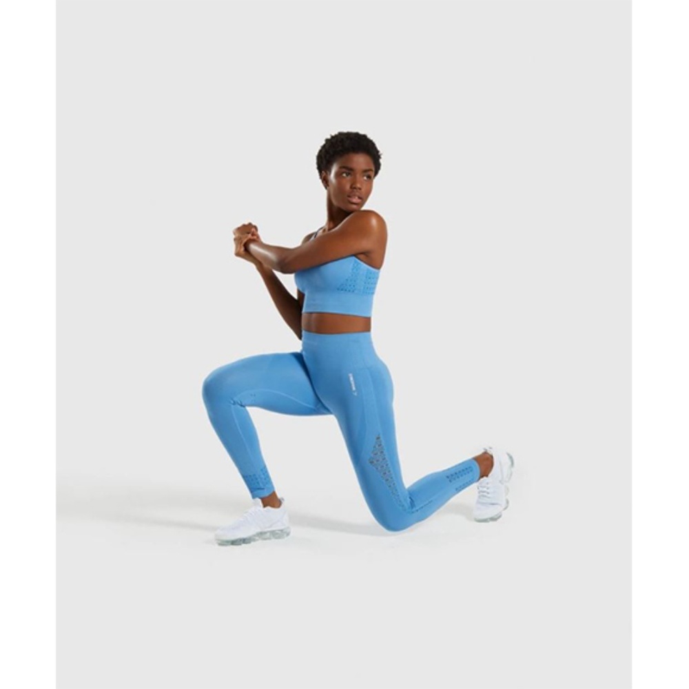 Gymshark Energy+ Seamless Leggings - Malibu Blue - Picture 4 of 8